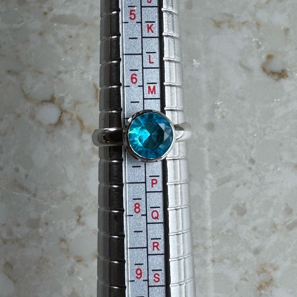 NWOT Sundance Bluemoss Ring, Blue Topaz, Sterling Silver - Picture 8 of 8